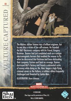 2008 Upper Deck Marvel Masterpieces 3 #88 Vulture Captured Back