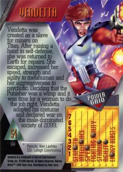 1995 Metal Marvel #54 Vendetta Back