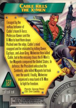 1995 Metal Marvel #127 Cable Back