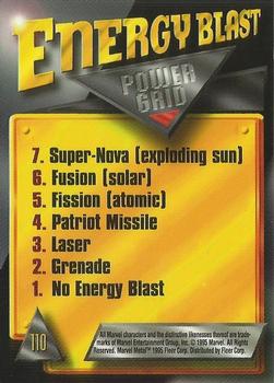 1995 Metal Marvel - Silver Flasher #110 Phoenix Back