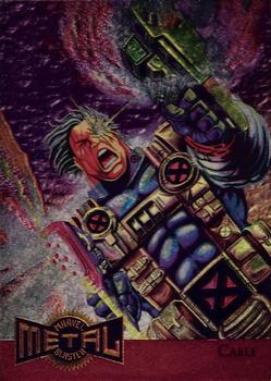 1995 Metal Marvel - Metal Blasters #1 Cable Front