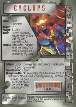 1995 Metal Marvel - Metal Blasters #3 Cyclops Back