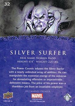 2012 Upper Deck Marvel Premier #32 Silver Surfer Back