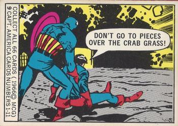 1966 Donruss Marvel Super Heroes #9 Don't go to pieces over crab grass! Front