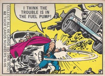 1966 Donruss Marvel Super Heroes #62 I think the trouble is in the fuel pump! Front