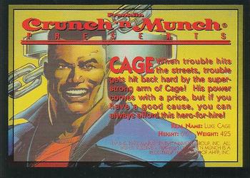 1993 Crunch 'N Munch Marvel Super Heroes #NNO Cage Back