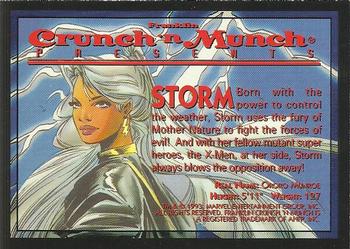 1993 Crunch 'N Munch Marvel Super Heroes #NNO Storm Back