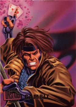 1996 Ultra Marvel Onslaught #6 Gambit Front