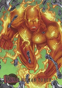 1996 Ultra Marvel Onslaught #88 Human Torch Front