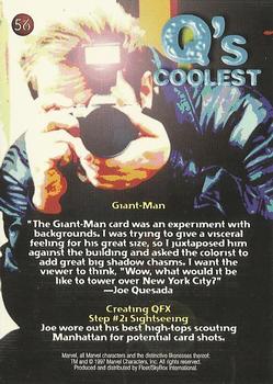 1997 Fleer/SkyBox Marvel Premium QFX #56 Giant-Man Back