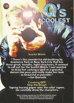 1997 Fleer/SkyBox Marvel Premium QFX #60 Scarlet Witch Back
