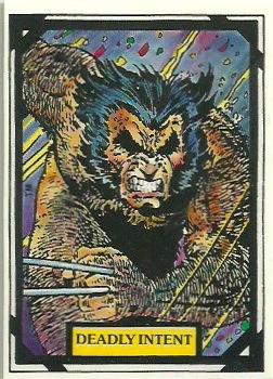 1988 Comic Images Marvel Universe III Wolverine #20 Deadly Intent Front