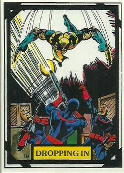 1988 Comic Images Marvel Universe III Wolverine #32 Dropping In Front