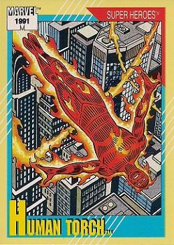 1991 Impel Marvel Universe II #10 Human Torch Front