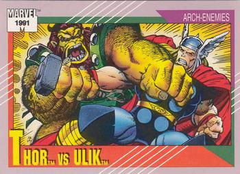 1991 Impel Marvel Universe II #122 Thor vs. Ulik Front