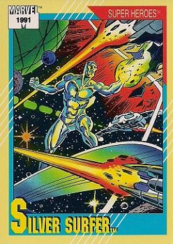 1991 Impel Marvel Universe II #45 Silver Surfer Front
