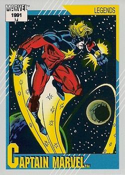 1991 Impel Marvel Universe II #139 Captain Marvel Front