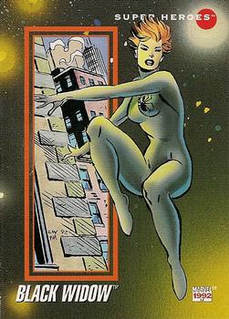 1992 Impel Marvel Universe #12 Black Widow Front