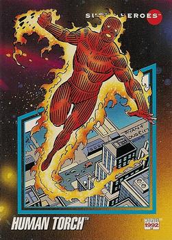 1992 Impel Marvel Universe #58 Human Torch Front