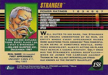1992 Impel Marvel Universe #158 Stranger Back