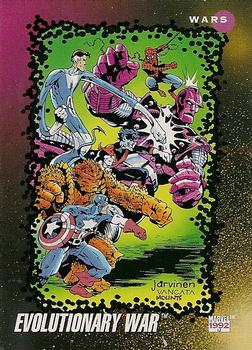 1992 Impel Marvel Universe #185 Evolutionary War Front