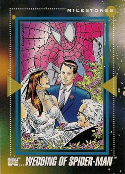 1992 Impel Marvel Universe #199 Wedding of Spider-Man Front