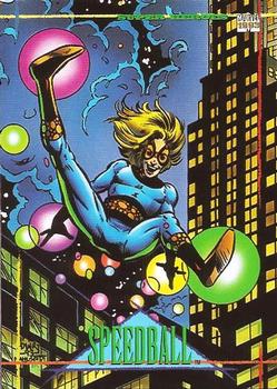 1993 SkyBox Marvel Universe #23 Speedball Front