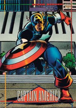 1993 SkyBox Marvel Universe #95 Captain America Front