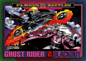 1993 SkyBox Marvel Universe #159 Ghost Rider / Blackout Front
