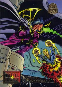 1994 Fleer Marvel Universe #10 Exodus & Cannonball FA Front