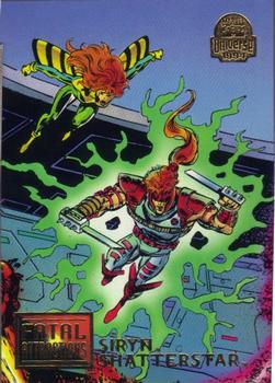 1994 Fleer Marvel Universe #11 Siryn / Shatterstar FA Front