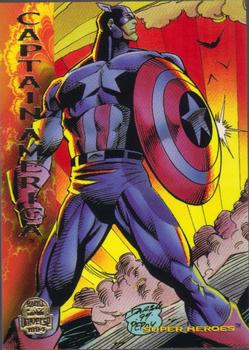 1994 Fleer Marvel Universe #145 Captain America Front