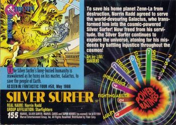 1994 Fleer Marvel Universe #155 Silver Surfer Back