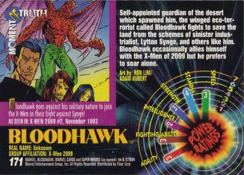 1994 Fleer Marvel Universe #171 Bloodhawk Back