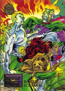 1994 Fleer Marvel Universe #28 Iceman & Rogue Front