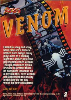 1994 Fleer Marvel Universe #2 Venom FF Back