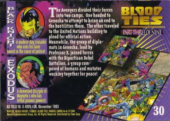 1994 Fleer Marvel Universe #30 Exodus & Black Night Back