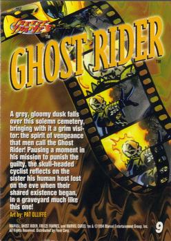 1994 Fleer Marvel Universe #9 Ghost Rider FF Back