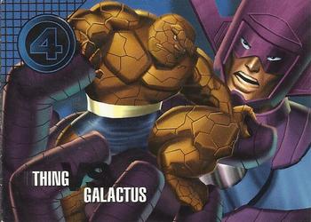 1996 Fleer/SkyBox Marvel Vision #77 Thing vs. Galactus Front