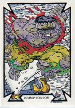 1989 Comic Images Marvel Comics Todd McFarlane  #2 Jump for Joy Front