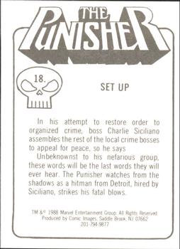 1988 Comic Images The Punisher: The Whole Tough Tale #18 Set Up Back