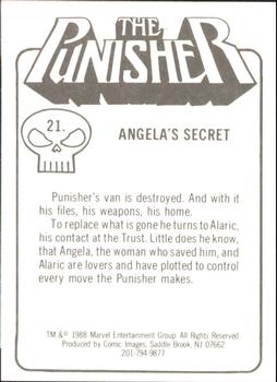 1988 Comic Images The Punisher: The Whole Tough Tale #21 Angela's Secret Back