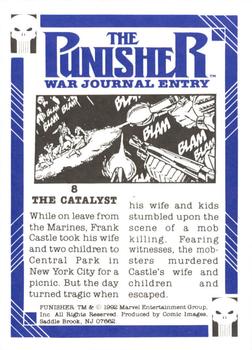 1992 Comic Images Punisher Guts and Gunpowder (Punisher War Journal) #8 The Catalyst Back