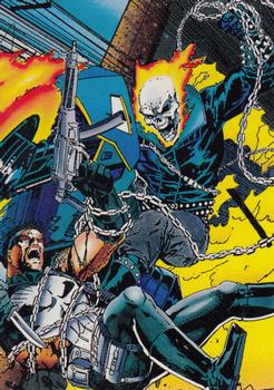 1992 Comic Images Punisher Guts and Gunpowder (Punisher War Journal) #42 Ghost Rider Front
