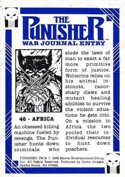 1992 Comic Images Punisher Guts and Gunpowder (Punisher War Journal) #46 Africa Back