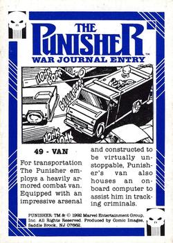 1992 Comic Images Punisher Guts and Gunpowder (Punisher War Journal) #49 Van Back