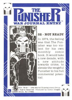 1992 Comic Images Punisher Guts and Gunpowder (Punisher War Journal) #52 Not Ready Back