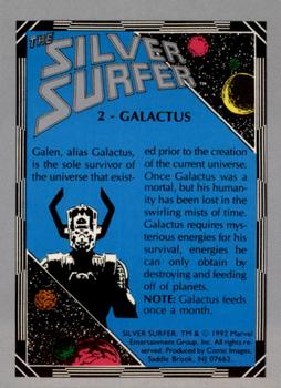1992 Comic Images The Silver Surfer #2 Galactus Back