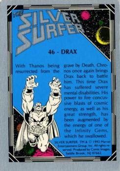 1992 Comic Images The Silver Surfer #46 Drax Back