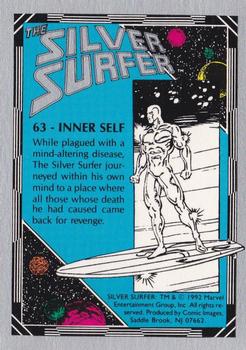 1992 Comic Images The Silver Surfer #63 Inner Self Back